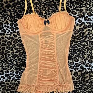Vintage orange corset